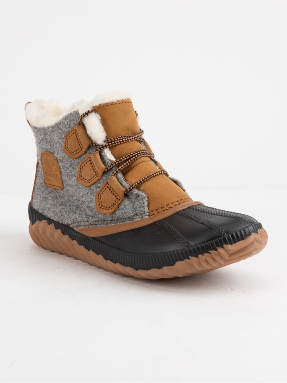 SOREL Out N About Plus Waterproof Shearling Rain Boots, Women’s Size 5